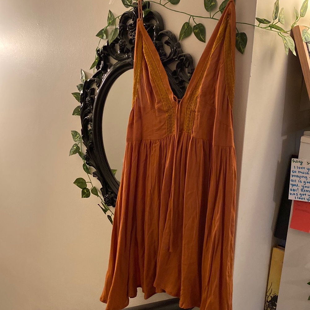 Burnt orange dress